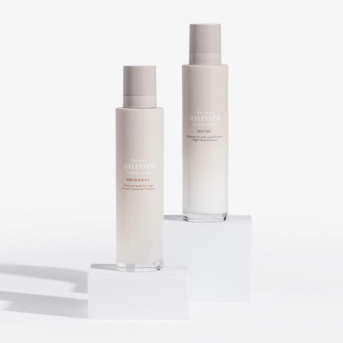 The Nine Aurora facial cleanser — plain product packshot on white, original photoshoot