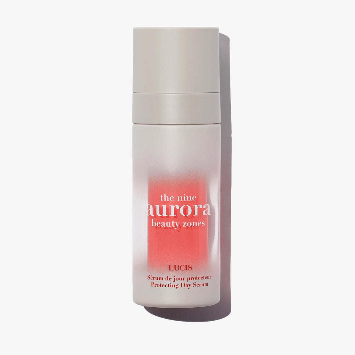 The Nine Aurora Lucis Protecting Day Serum — plain product packshot on white, original photoshoot