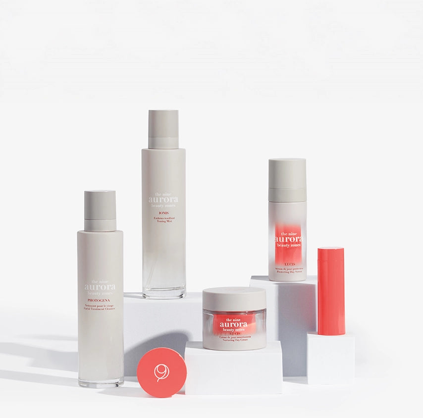 The Nine Aurora day set — product group shot, original photoshoot