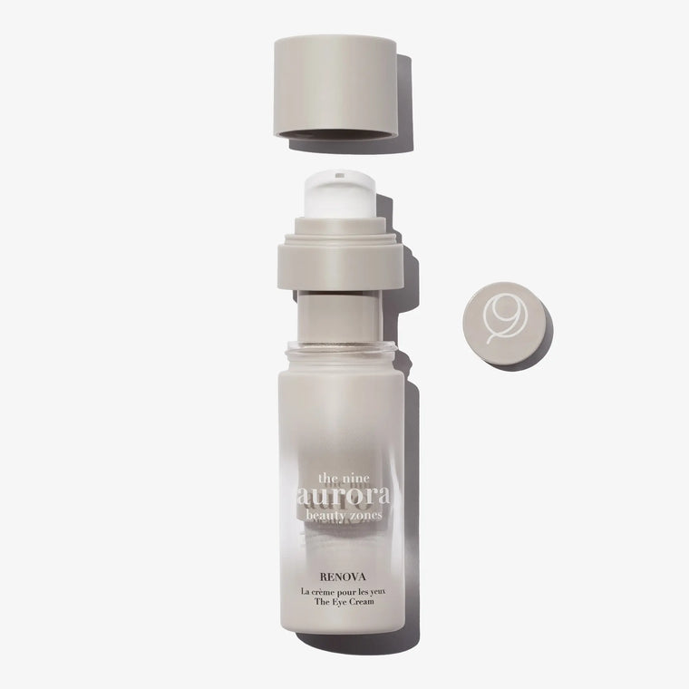 The Nine Aurora Renova The Eye Cream refill pod — plain product packshot on white, original photoshoot