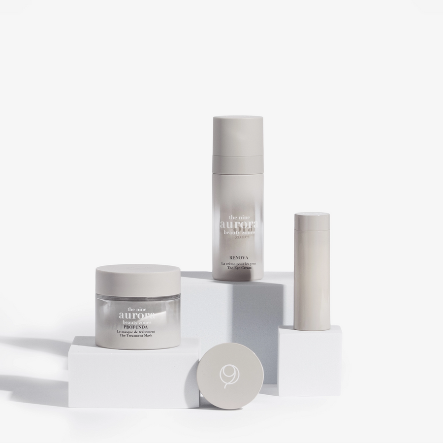 Targeted care — The Nine Aurora skincare ritual visual, skin longevity skincare